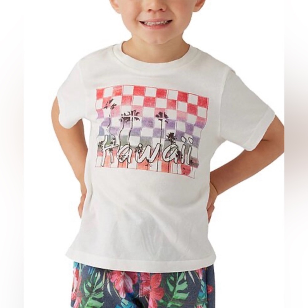 Sol Angeles NWT Sz 8 White “Hawaii”Graphic T-Shirt